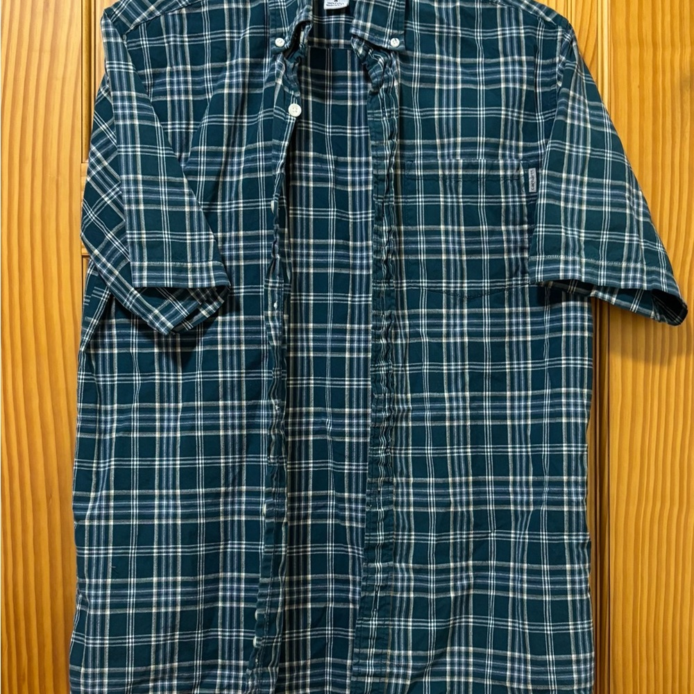 Men's Green Plaid Shirt